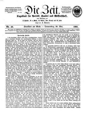 Die Zeit Donnerstag 30. Mai 1861