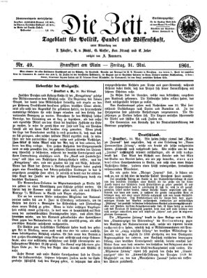 Die Zeit Freitag 31. Mai 1861