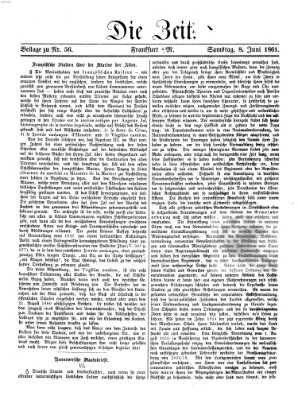 Die Zeit Samstag 8. Juni 1861