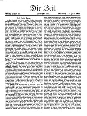 Die Zeit Mittwoch 12. Juni 1861