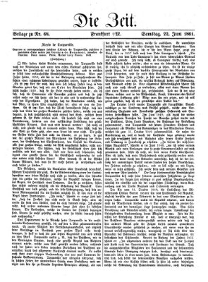 Die Zeit Samstag 22. Juni 1861