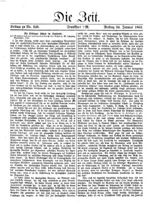 Die Zeit Freitag 24. Januar 1862