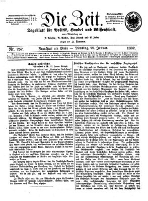 Die Zeit Dienstag 28. Januar 1862