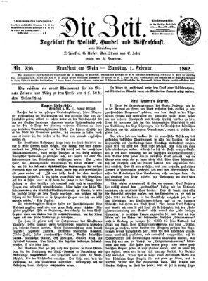 Die Zeit Samstag 1. Februar 1862