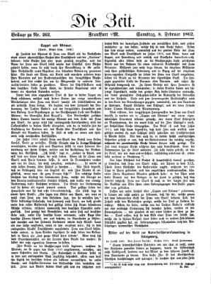 Die Zeit Samstag 8. Februar 1862