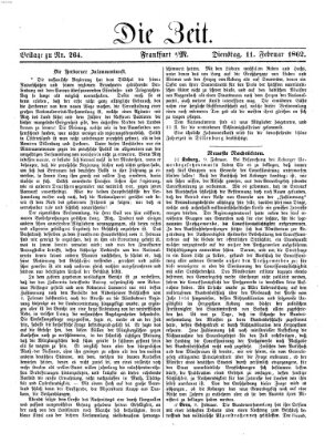 Die Zeit Dienstag 11. Februar 1862