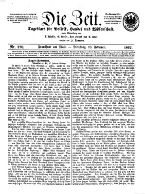 Die Zeit Dienstag 18. Februar 1862