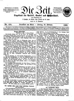 Die Zeit Freitag 28. Februar 1862