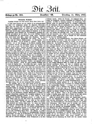 Die Zeit Dienstag 11. März 1862