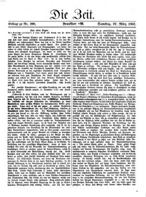 Die Zeit Samstag 22. März 1862