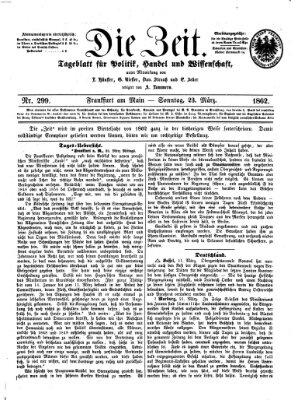 Die Zeit Sonntag 23. März 1862