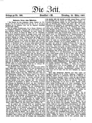 Die Zeit Dienstag 25. März 1862