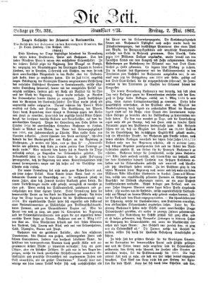 Die Zeit Freitag 2. Mai 1862