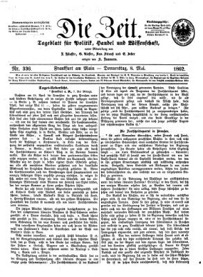 Die Zeit Donnerstag 8. Mai 1862