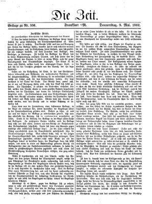 Die Zeit Donnerstag 8. Mai 1862