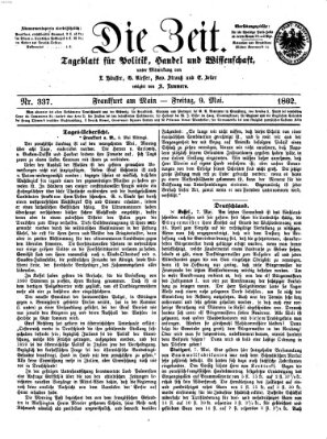 Die Zeit Freitag 9. Mai 1862