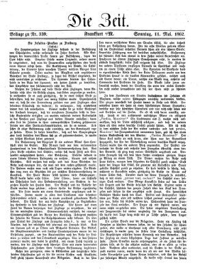 Die Zeit Sonntag 11. Mai 1862