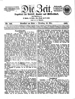 Die Zeit Dienstag 20. Mai 1862