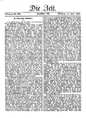 Die Zeit Dienstag 17. Juni 1862