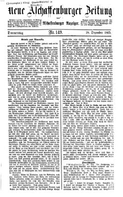 Neue Aschaffenburger Zeitung und Aschaffenburger Anzeiger (Beobachter am Main und Aschaffenburger Anzeiger) Donnerstag 28. Dezember 1865