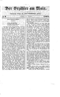 Neue Aschaffenburger Zeitung und Aschaffenburger Anzeiger (Beobachter am Main und Aschaffenburger Anzeiger) Samstag 21. Oktober 1865