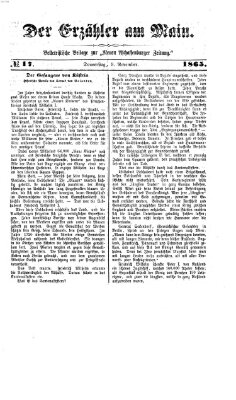 Neue Aschaffenburger Zeitung und Aschaffenburger Anzeiger (Beobachter am Main und Aschaffenburger Anzeiger) Donnerstag 9. November 1865