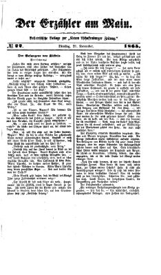 Neue Aschaffenburger Zeitung und Aschaffenburger Anzeiger (Beobachter am Main und Aschaffenburger Anzeiger) Dienstag 21. November 1865