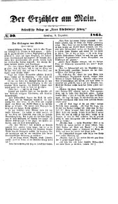 Neue Aschaffenburger Zeitung und Aschaffenburger Anzeiger (Beobachter am Main und Aschaffenburger Anzeiger) Samstag 9. Dezember 1865