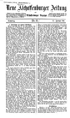 Neue Aschaffenburger Zeitung und Aschaffenburger Anzeiger (Beobachter am Main und Aschaffenburger Anzeiger) Samstag 13. Januar 1866