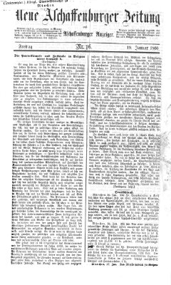 Neue Aschaffenburger Zeitung und Aschaffenburger Anzeiger (Beobachter am Main und Aschaffenburger Anzeiger) Freitag 19. Januar 1866