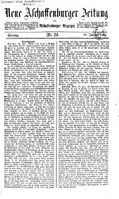 Neue Aschaffenburger Zeitung und Aschaffenburger Anzeiger (Beobachter am Main und Aschaffenburger Anzeiger) Sonntag 28. Januar 1866