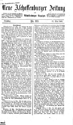 Neue Aschaffenburger Zeitung und Aschaffenburger Anzeiger (Beobachter am Main und Aschaffenburger Anzeiger) Dienstag 15. Mai 1866