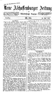 Neue Aschaffenburger Zeitung und Aschaffenburger Anzeiger (Beobachter am Main und Aschaffenburger Anzeiger) Samstag 14. Juli 1866