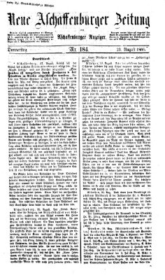 Neue Aschaffenburger Zeitung und Aschaffenburger Anzeiger (Beobachter am Main und Aschaffenburger Anzeiger) Donnerstag 23. August 1866