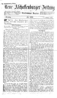 Neue Aschaffenburger Zeitung und Aschaffenburger Anzeiger (Beobachter am Main und Aschaffenburger Anzeiger) Sonntag 7. Oktober 1866