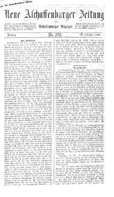 Neue Aschaffenburger Zeitung und Aschaffenburger Anzeiger (Beobachter am Main und Aschaffenburger Anzeiger) Freitag 19. Oktober 1866