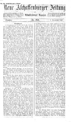 Neue Aschaffenburger Zeitung und Aschaffenburger Anzeiger (Beobachter am Main und Aschaffenburger Anzeiger) Samstag 1. Dezember 1866