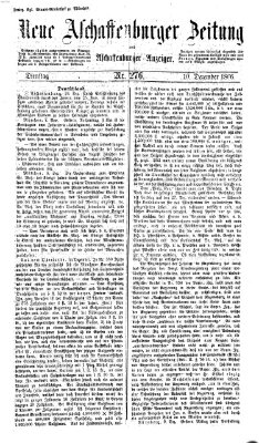 Neue Aschaffenburger Zeitung und Aschaffenburger Anzeiger (Beobachter am Main und Aschaffenburger Anzeiger) Montag 10. Dezember 1866