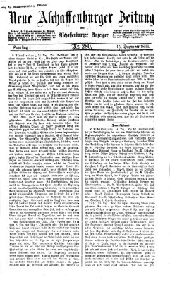 Neue Aschaffenburger Zeitung und Aschaffenburger Anzeiger (Beobachter am Main und Aschaffenburger Anzeiger) Samstag 15. Dezember 1866