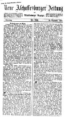 Neue Aschaffenburger Zeitung und Aschaffenburger Anzeiger (Beobachter am Main und Aschaffenburger Anzeiger) Dienstag 25. Dezember 1866