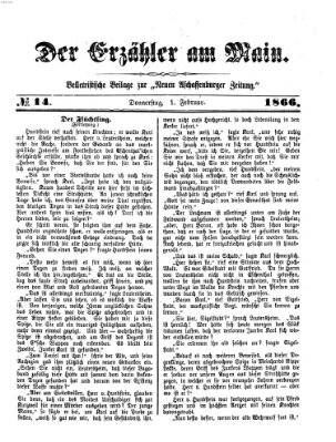 Der Erzähler am Main (Beobachter am Main und Aschaffenburger Anzeiger) Donnerstag 1. Februar 1866