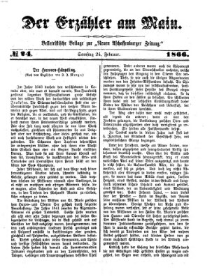 Der Erzähler am Main (Beobachter am Main und Aschaffenburger Anzeiger) Samstag 24. Februar 1866