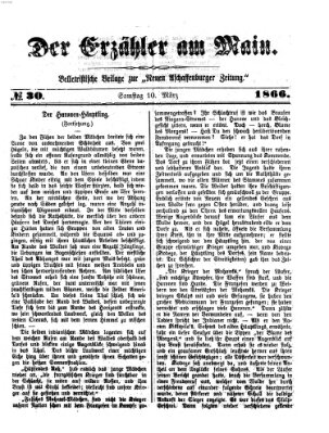 Der Erzähler am Main (Beobachter am Main und Aschaffenburger Anzeiger) Samstag 10. März 1866