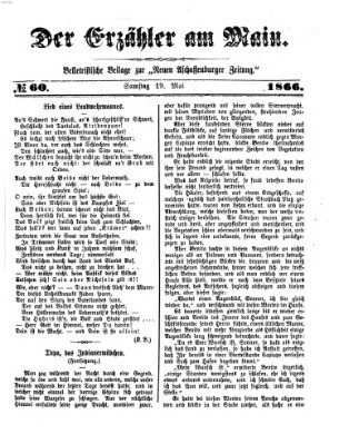 Der Erzähler am Main (Beobachter am Main und Aschaffenburger Anzeiger) Samstag 19. Mai 1866