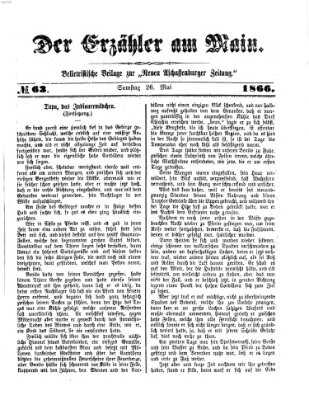 Der Erzähler am Main (Beobachter am Main und Aschaffenburger Anzeiger) Samstag 26. Mai 1866