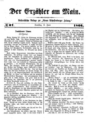 Der Erzähler am Main (Beobachter am Main und Aschaffenburger Anzeiger) Samstag 2. Juni 1866