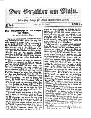 Der Erzähler am Main (Beobachter am Main und Aschaffenburger Anzeiger) Donnerstag 2. August 1866