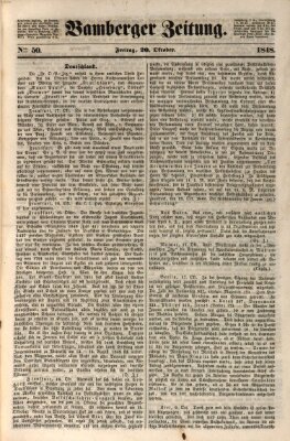 Bamberger Zeitung Freitag 20. Oktober 1848