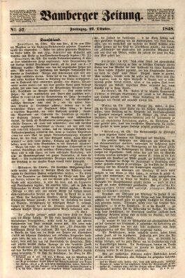 Bamberger Zeitung Freitag 27. Oktober 1848