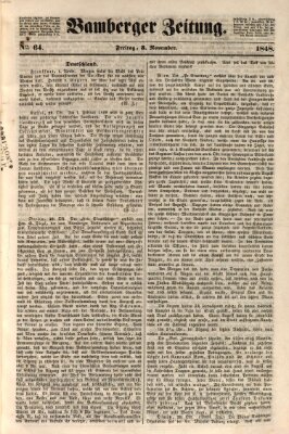 Bamberger Zeitung Freitag 3. November 1848